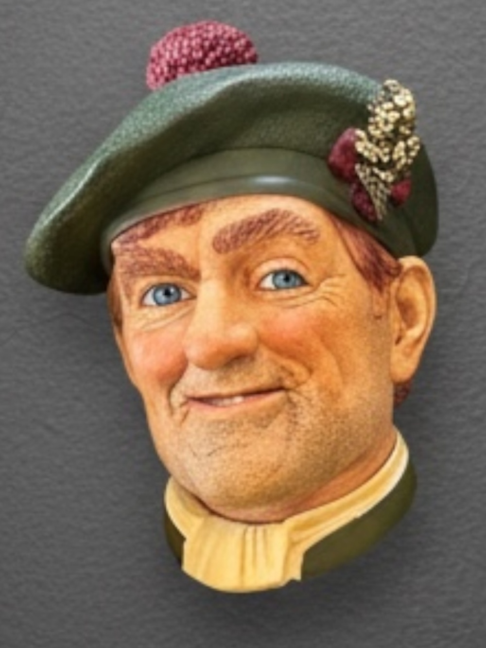 Vintage Bossons Chalkware “Jock” Scottish Golfer Head 1960s England